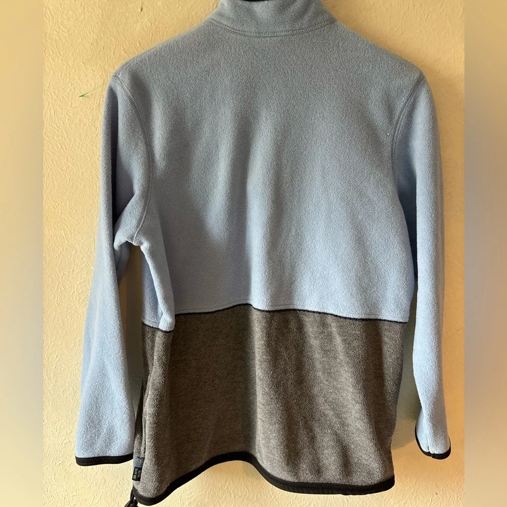 Vintage Winne the Pooh Blue and‎ Gray Quarter-Zip Fleece with Embroidered